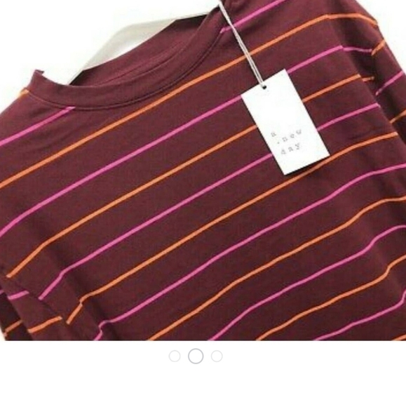 Women's Striped Long Sleeve T-Shirt / A New Day - Picture 2 of 2